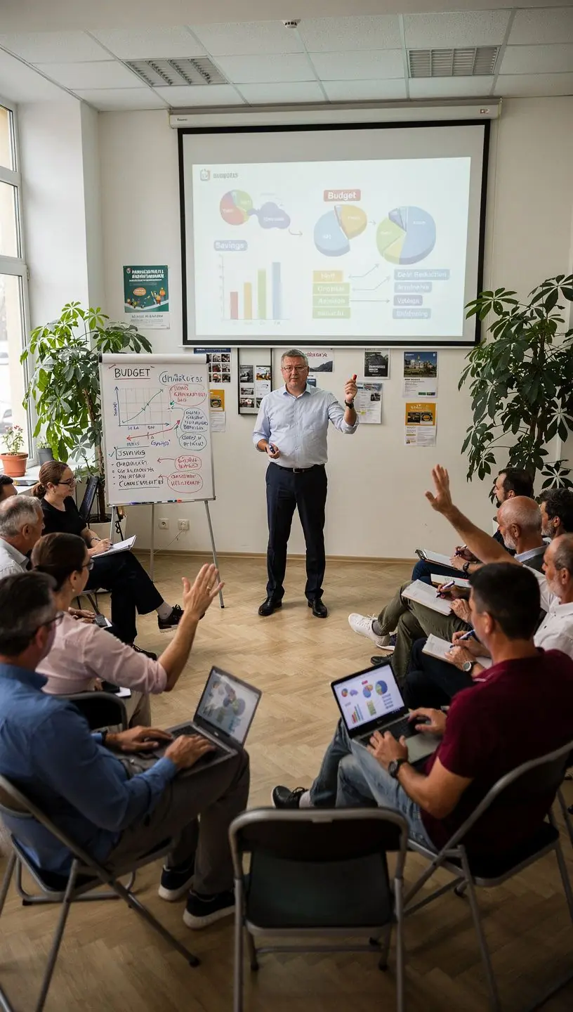 Digitális eszközök és papíralapú jegyzetek kombinációja pénzügyi tudatosság fejlesztéséhez.